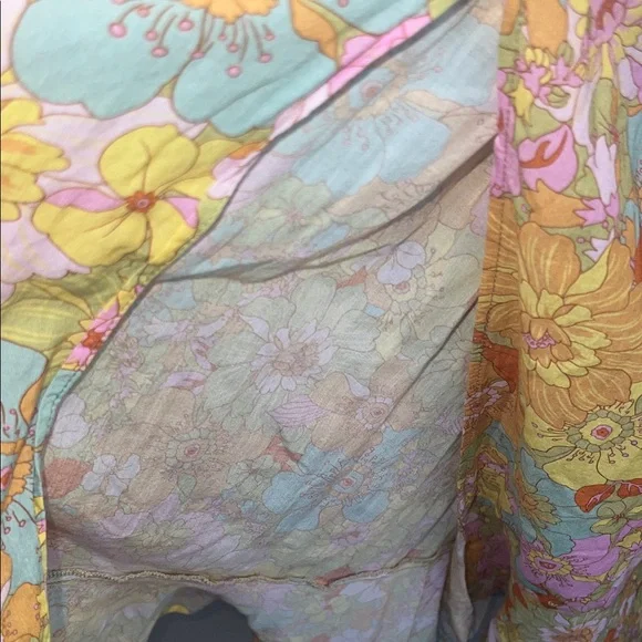 Show Me Your MuMu Pastel Floral Square-Neck Maxi Dress in Yellow - Picture 8 of 9